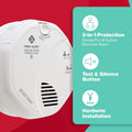 Hardwired Smoke and CO Detector with Battery Backup, 3-Pack for Home Safety