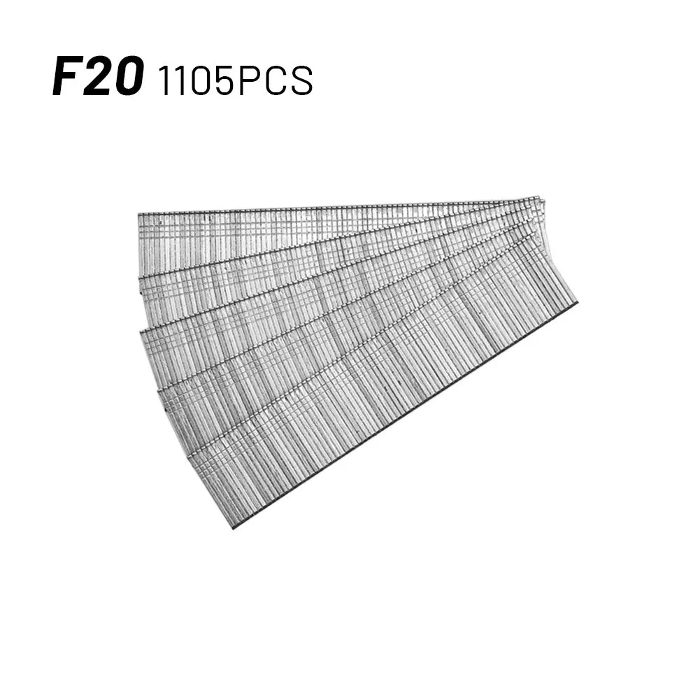 1105pcsFF10/F15/F20/F30 Nail Gun Straight Brad Nails Stainless Steel Stapler Nailer Staple For Furniture DIY Woodworking Tools