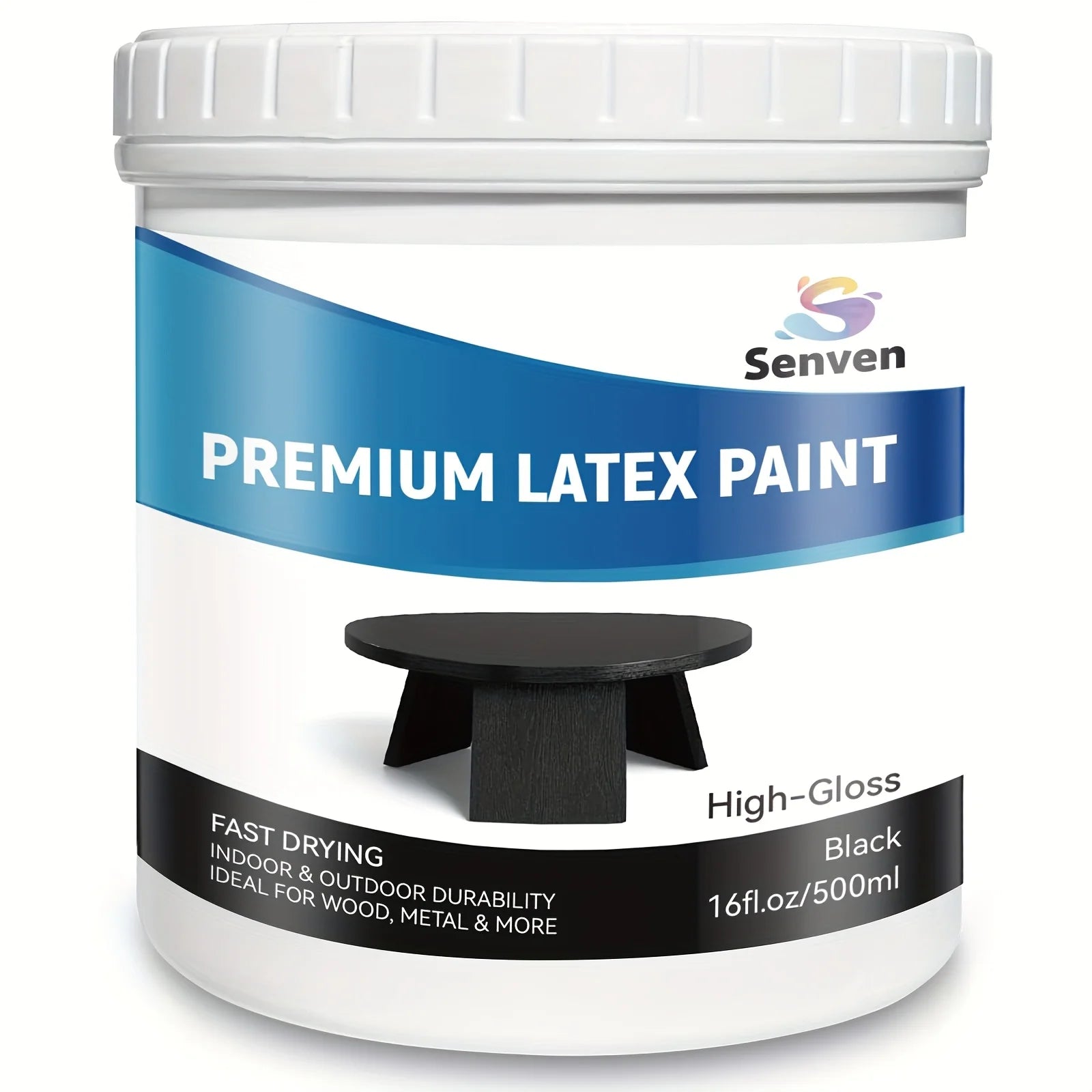 Gloss Black Paint, Multi Surface, Latex