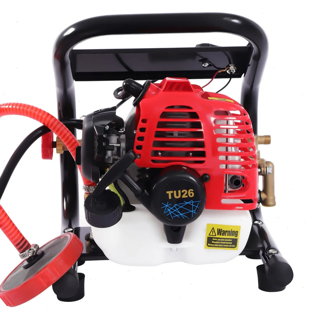 Bymaocar High Pressure Sprayer, Portable Sprayers, Two-Stroke Engine, Garden Agricultural Spraying, Car Washing, Orchard, Adjustable Nozzle, Powerful Durable Performance, Easy Start Machine, Handheld