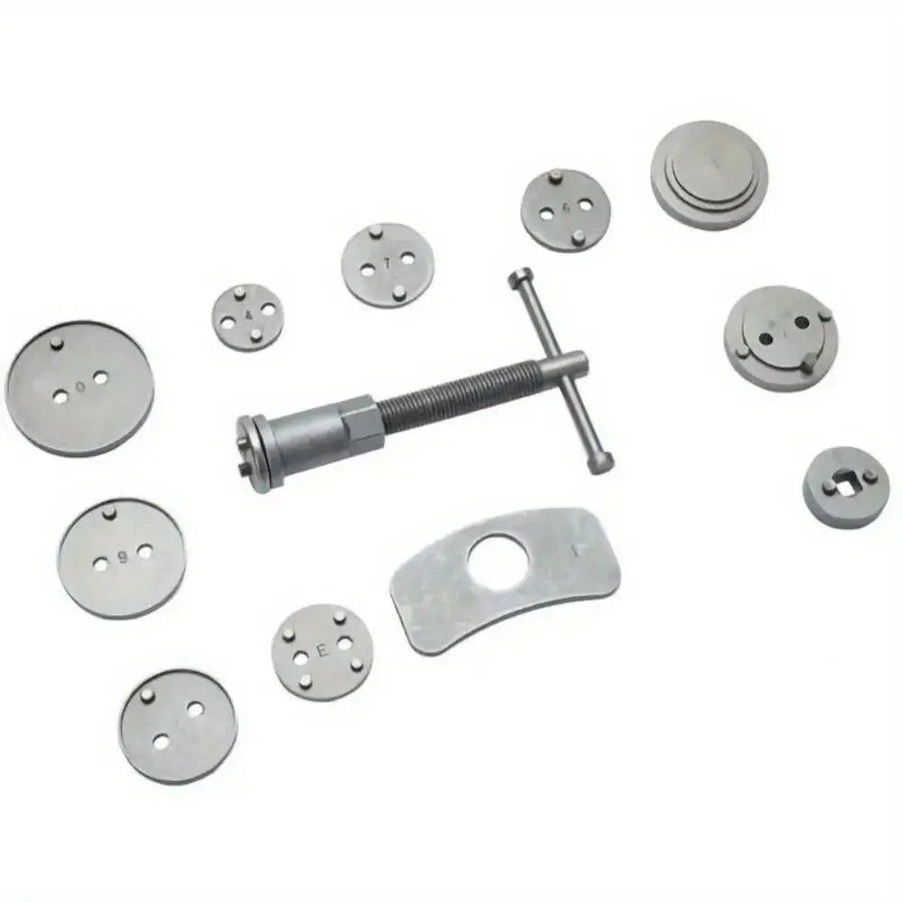 12pcs/Set Universal Car Disc Brake Caliper Rewind Back Brake Piston Compressor Tool Kit Set For Automobiles Garage Repair Tools