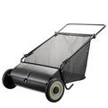 SucceBuy Push Lawn Sweeper, 26 Inch Leaf & Grass Collector, Strong Rubber Wheels & Heavy Duty Thickened Steel