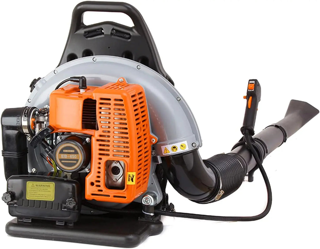 Hasanen Backpack Gas Powered Leaf Blower, Commercial 2.7kW 850CFM 63CC 4.3HP 2-Stroke Powerful Lightweight Gasoline Grass Lawn Blower w/Harness Air-Cooled & 1.8L Fuel Tank for Yard Lawn Care, Snow Removal