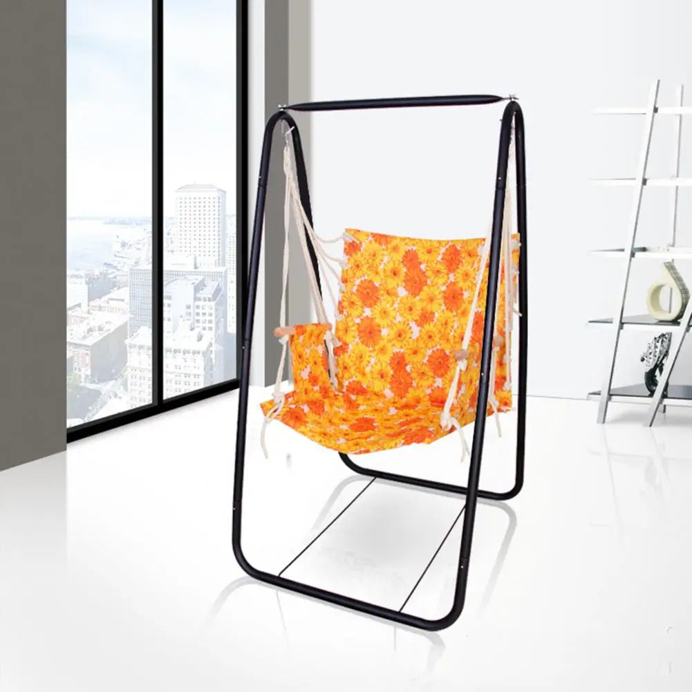 A-shaped Heavy Duty Hammock Chair Stand, Steel Frame for Indoor/Outdoor Swing Seat