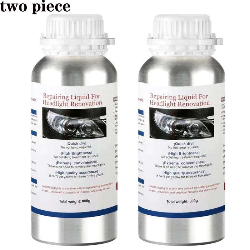 JOIGVFN 800ML Car Headlight Repair Fluid Headlight Polishing Restoration Polishing The Headlights