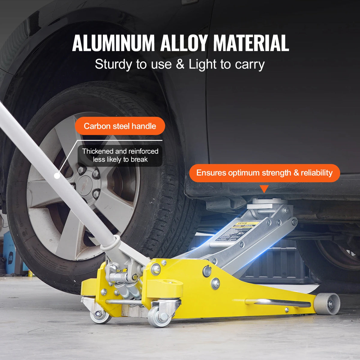 SucceBuy 3T/2T Floor Jack Aluminum Hydraulic Racing Jack Hydraulic Car Jack with Dual Piston Quick Lift Pump for Auto Repair