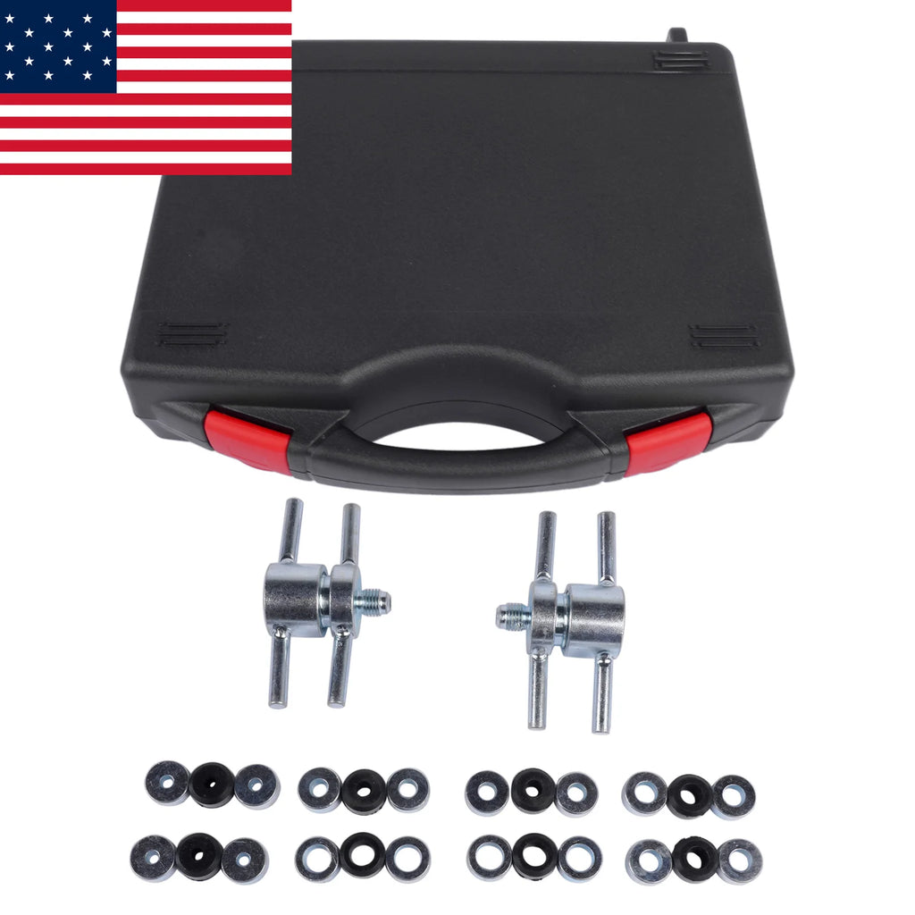 AP03 Process Tube Adapter Kit w/ Storage Case for 3/16" 1/4" 5/16" 3/8" Tubing 12458