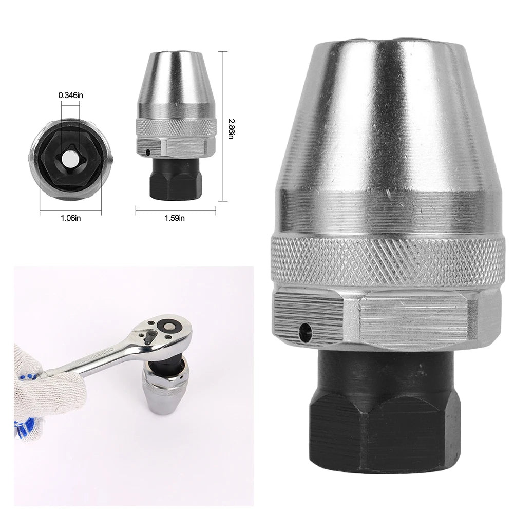 Aliilee Broken Bolt Remover Damaged Bolt and Stud Extractor Tool Bolt Head Socket Remover for Rounded Off Painted and Rusted Tight Bolts
