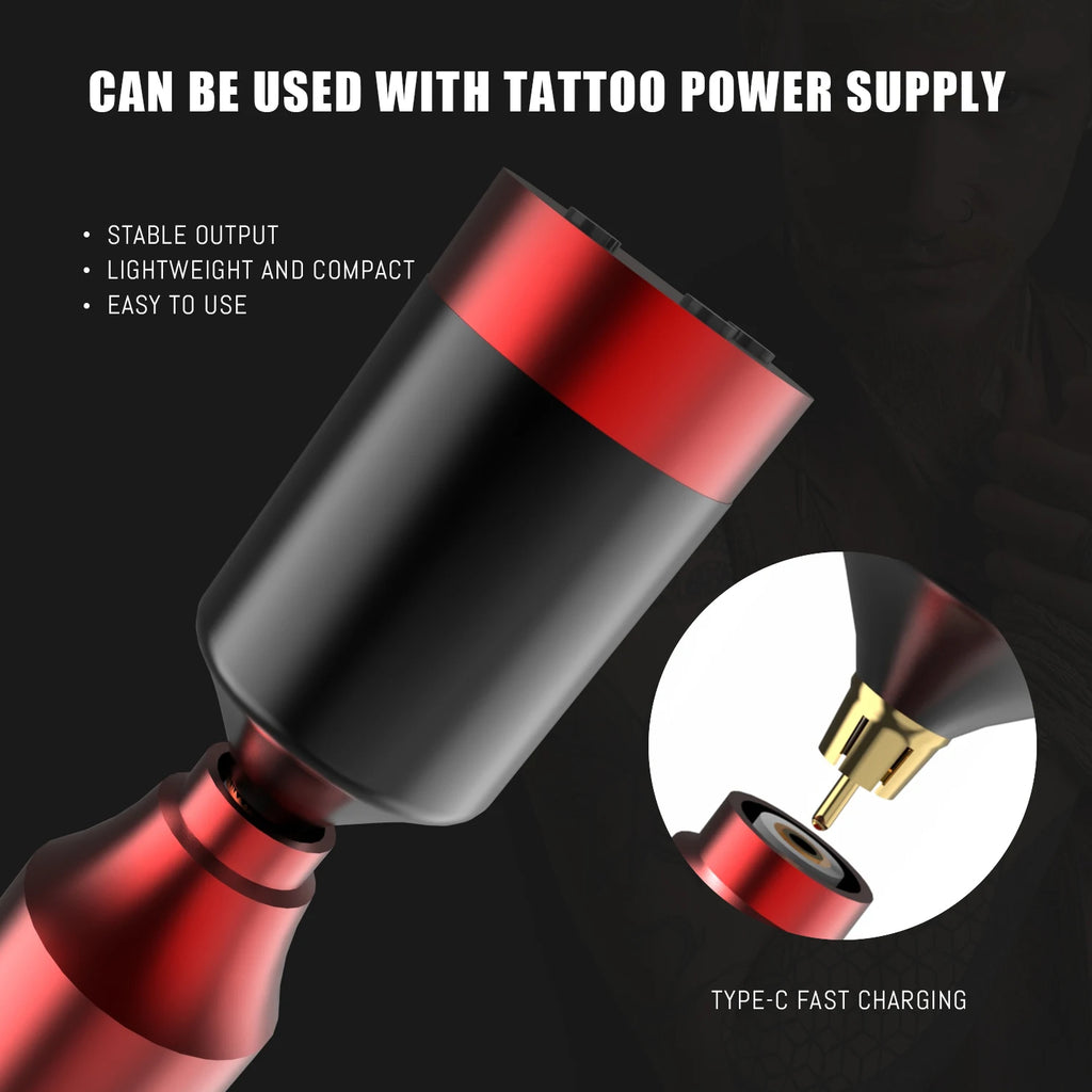 New 55 Pcs Tattoo Gun Kit Rotary  Complete Tattoo Kit with Power Supply  Mix 10 Piece Cartridge Needle for Beginners and Artists