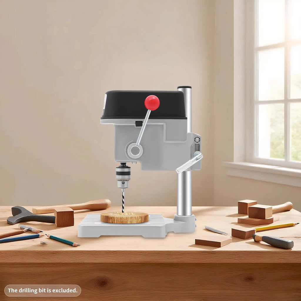 5158A 340W Mini Benchtop Drill Press 3-Speed Bench Wood Metal Hole Drilling Machine for DIY Crafts, Furniture,110V