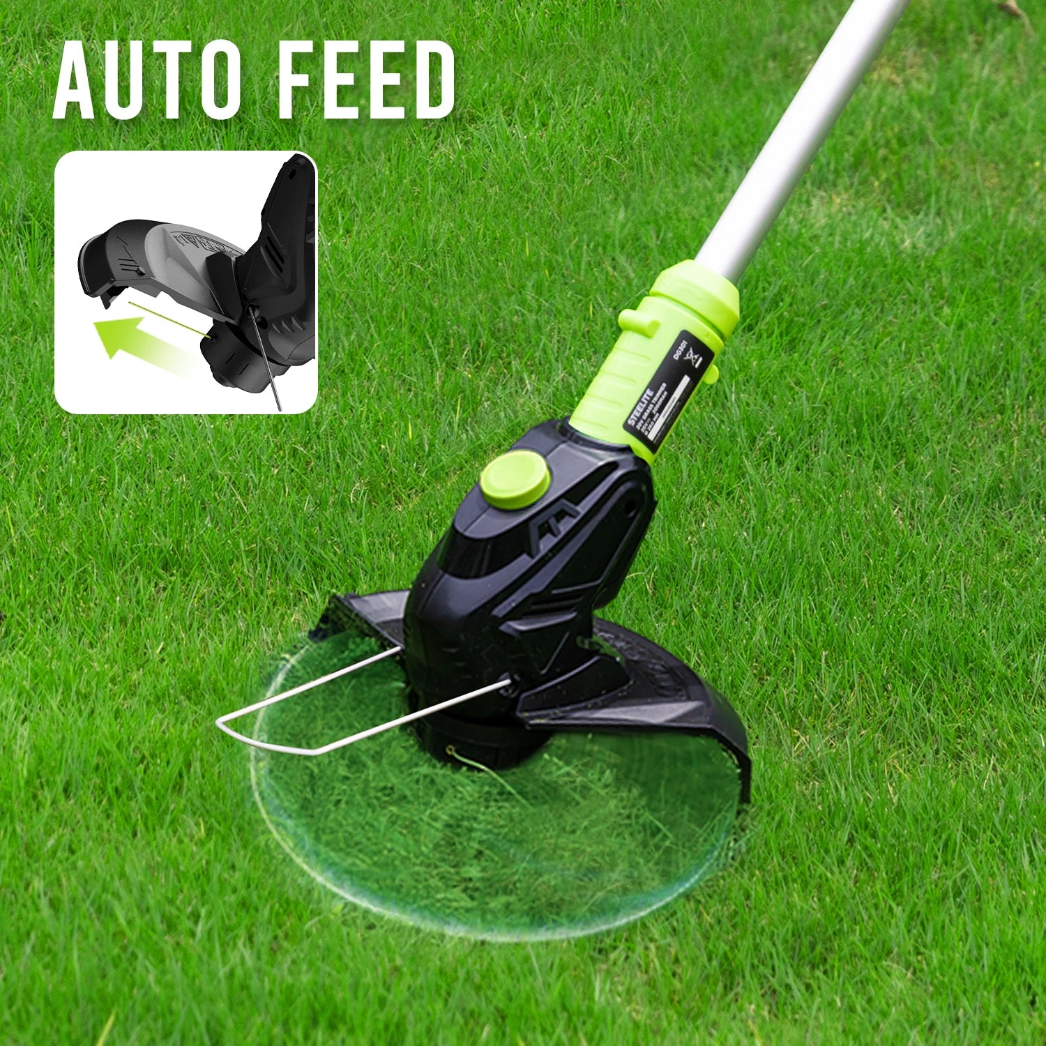 21V Cordless String Edger/Trimmer, 21 Volt Battery, Bump Feed