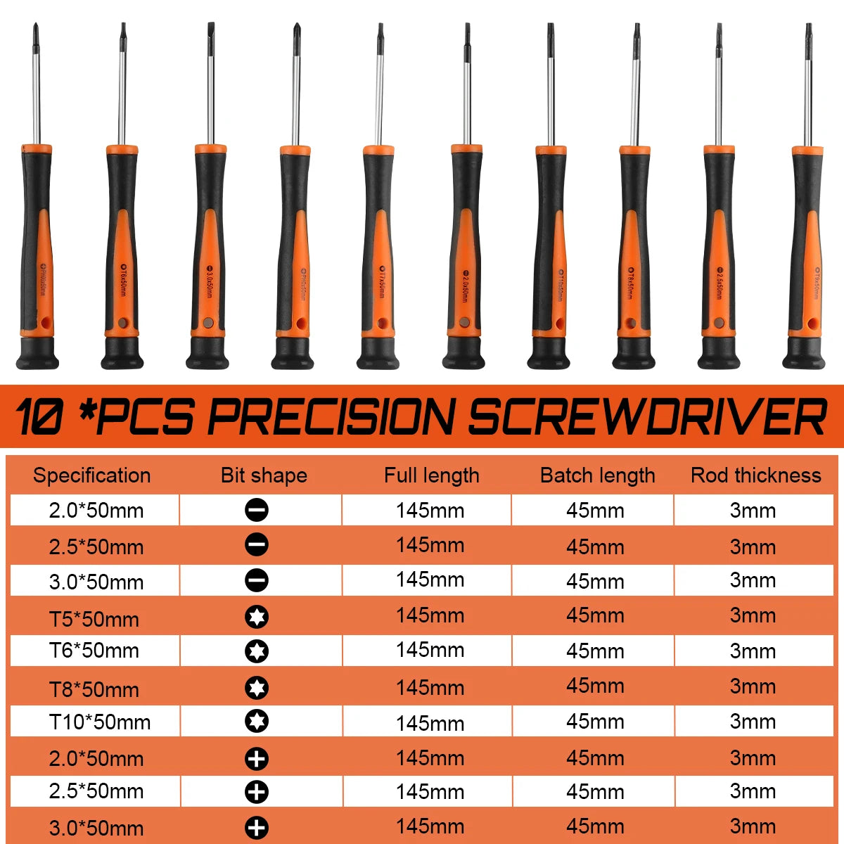58PC Screwdriver Tool Kit, Mechanics Tool Set, Magnetic