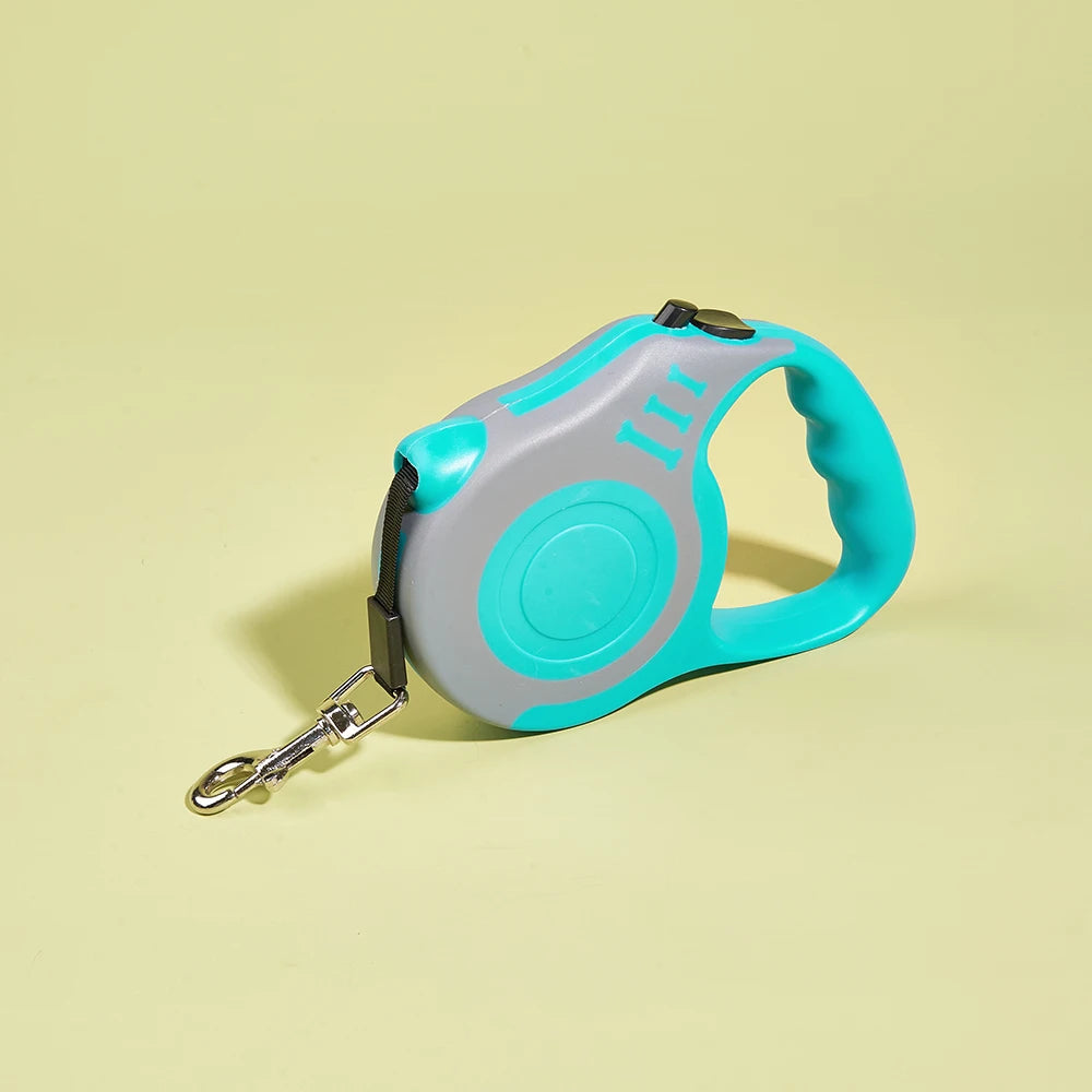 3m/5m Dog Leash for Small Dogs/Cats, Automatic/Retractable/Durable Nylon Lead, Puppy Outdoor/Travel/Walking/Hiking Traction Lead