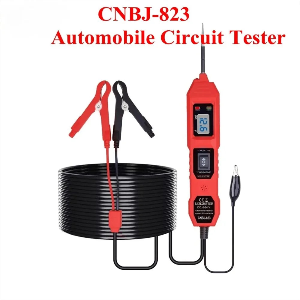 CNBJ-823 Circuit Tester, Automotive Electric Circuit Tester with Voltage Display LED Light, Car Power Circuit Probe Kit for 3.5-36V DC