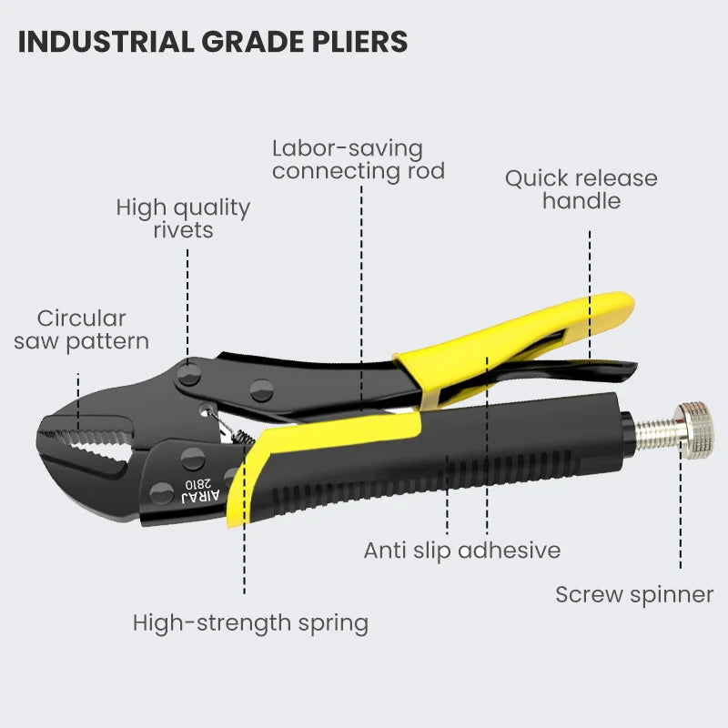 Locking Pliers 5 Piece, Quick Release