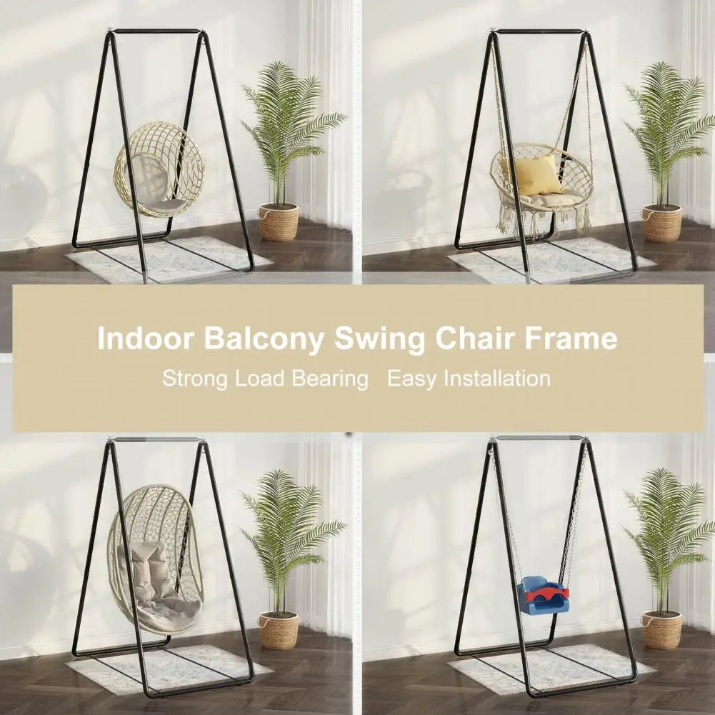 A-shaped Heavy Duty Hammock Chair Stand, Steel Frame for Indoor/Outdoor Swing Seat