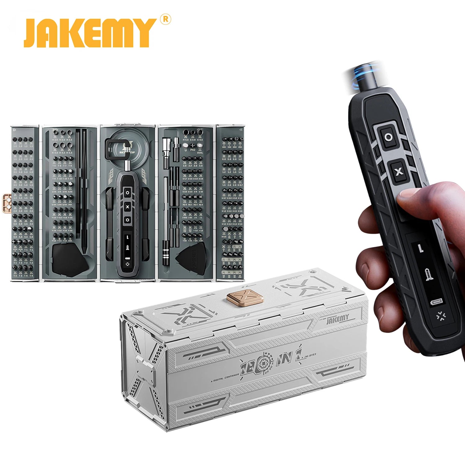 180 In 1 Precision Screwdriver Set with Magnetic Bits, Electric or Manual Version