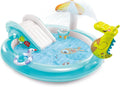 Gator 6.6' x 5.6' x 4" Outdoor Inflatable Kiddie Pool Water Play Swim Center