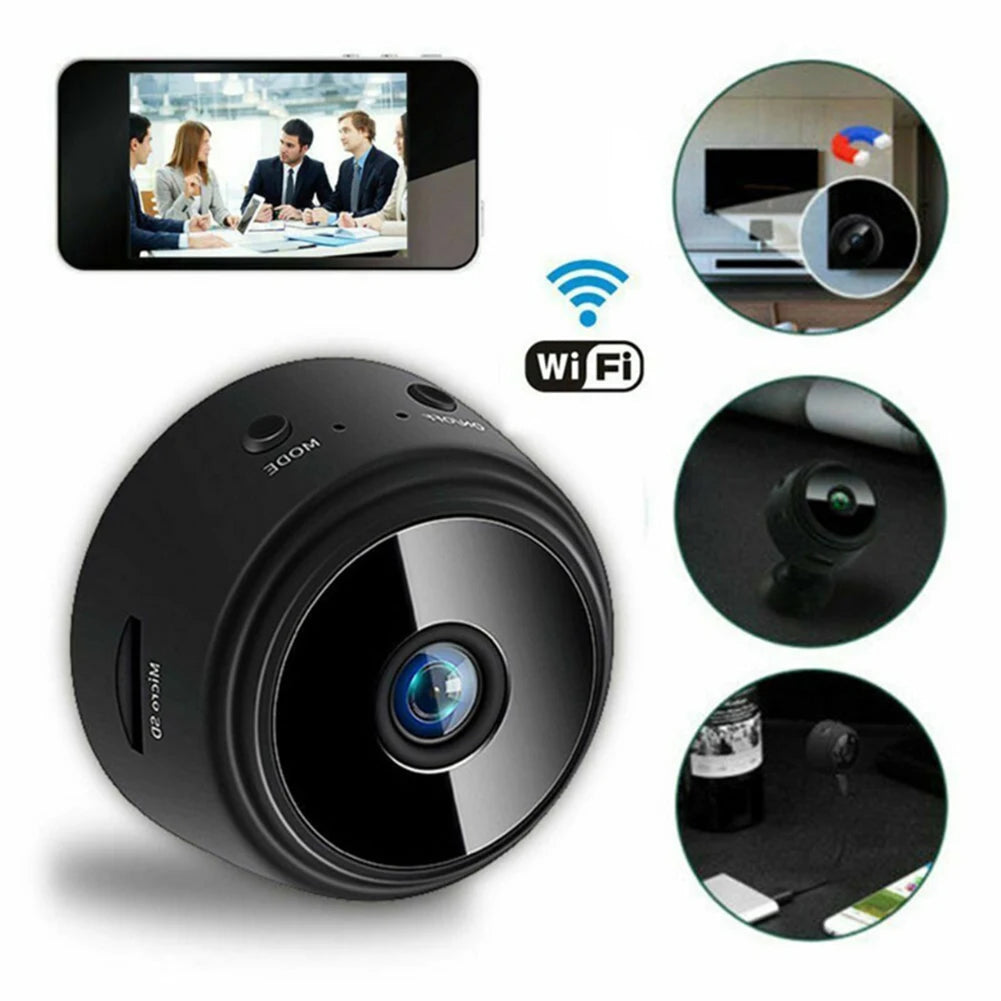 WiFi Video Recorder 1080P HD Intelligent Camcorders Night Vision Video Surveillance Camera for Baby/Pet/Nanny