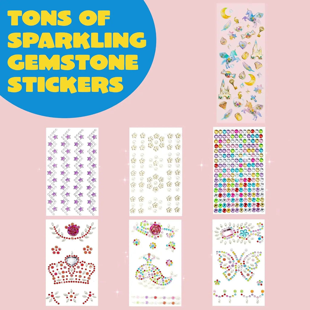 JOYFY Decorate Your Own Baseball Cap with 7 Sheets Gems Stickers, Art & Crafts Fun, Creative DIY Toys for Kids Girls
