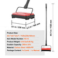 SucceBuy Carpet Sweeper Manual Floor Sweeper w/ 300ml Dustbin Capacity 6.7 Cleaning Width for Home Office Carpets Pet Hair Dust