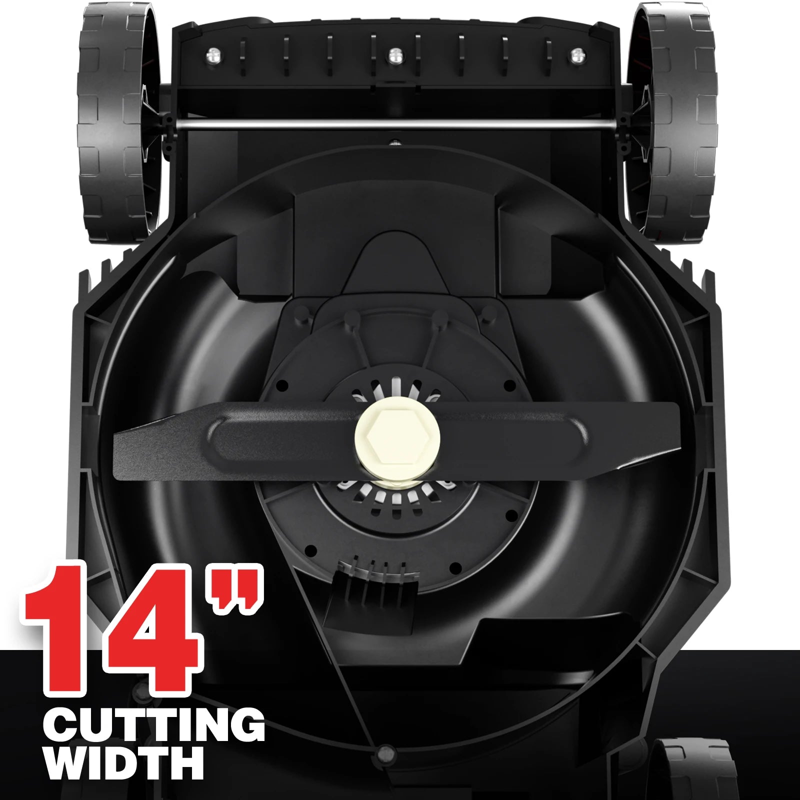 High-Power Electric Lawn Mower - Perfect for Large Yards, Push-Style Efficiency and Corded Operation Included