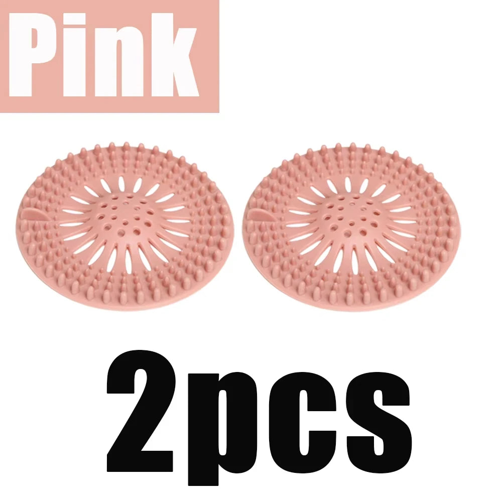 Sink/Tub Hair Trap, Strainer, Deodorizer, Silicone, 1-3 Pieces
