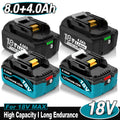 18V Max Li-ion Battery Combo Pack 2x8.0Ah + 2x4.0Ah for Makita BL1860B Power Tools.Long Runtime, LED Indicator, High Capacity Replacement