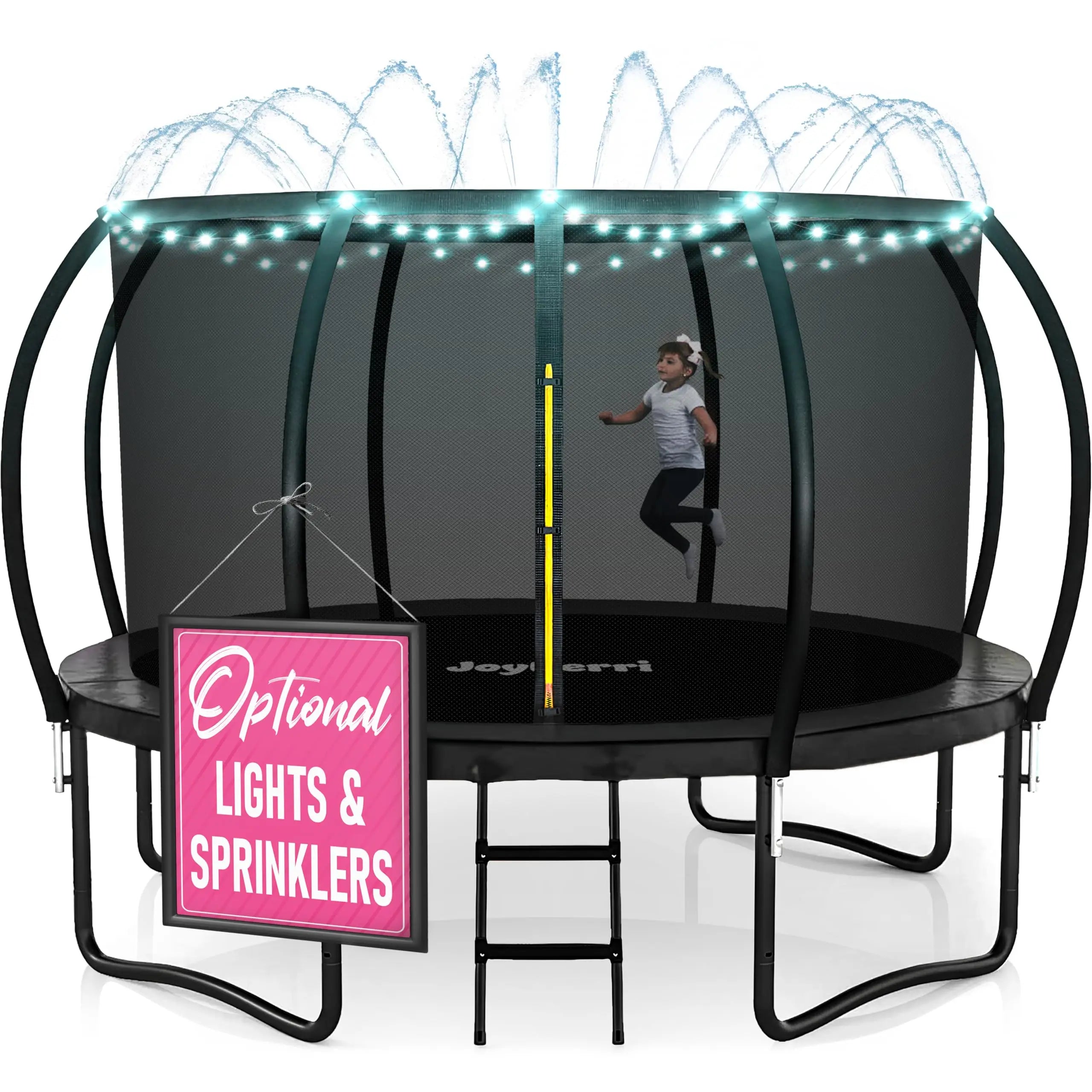 JoyBerri ASTM Certified Outdoor Trampoline 8-16FT Safe Upsurge Design Recreational Jumping Trampoline For Kids Adults Sports Use