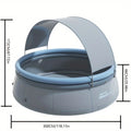 118.11*25.98in Accommodates 7 people Inflatable Swimming Pool Extra-large Blow up Pool, Round Inflatable Pools Adult, Family Swimming Pool , Top Ring Summer Water Party Pools for Outdoor, Backyard