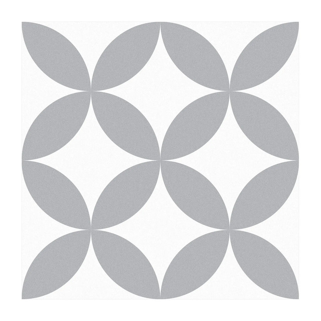 Self Adhesive Vinyl Floor Tiles - 7.9x7.9 Inch Grey Peel & Stick Waterproof Non Slip Tiles (10 Pack, 4.3 Sq. Ft Coverage)