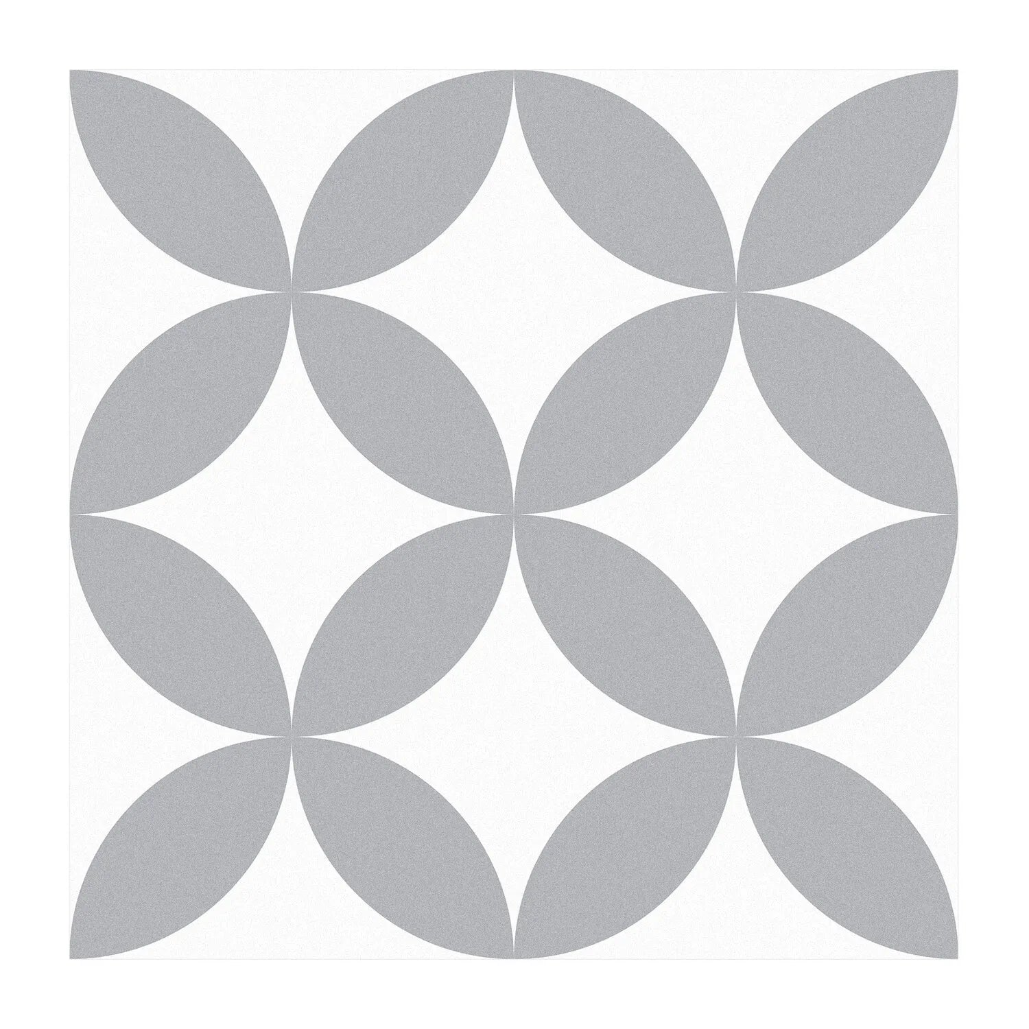 Self Adhesive Vinyl Floor Tiles - 7.9x7.9 Inch Grey Peel & Stick Waterproof Non Slip Tiles (10 Pack, 4.3 Sq. Ft Coverage)