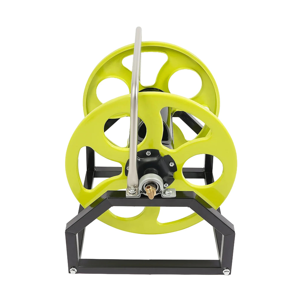Hose Reel Garden  Hose Reel  Metal Hose Reel  with Crank Handle  Hold up to 328.1 Feet of Standard 0.55-Inch Garden Hose
