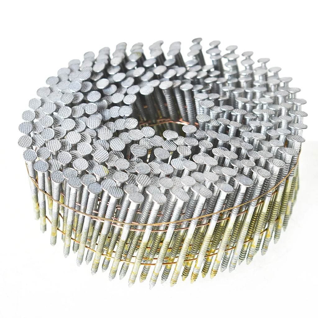 3600Pack 1-3/4"x0.092" Siding Nails 15 Degree Collated Wire Coil Full Round Head