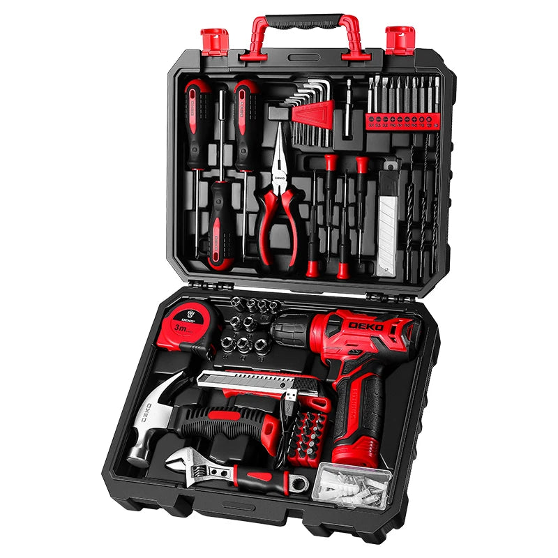 126 Tool Set, 8 Volt Drill, For DIY