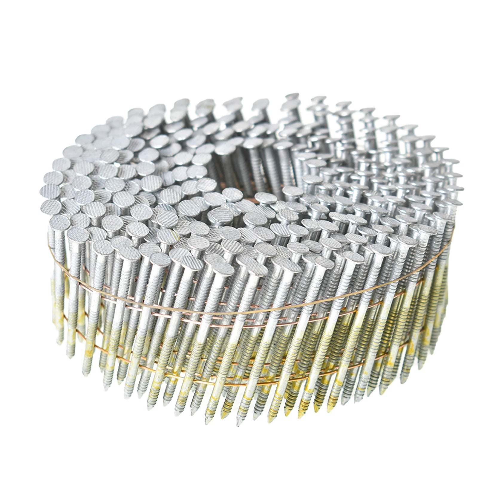 3600 Count Siding Nails 2-1/4 Inch by.092 Inch 15 Degree Ring Shank Hot-Dipped Galvanized Collated Wire Coil