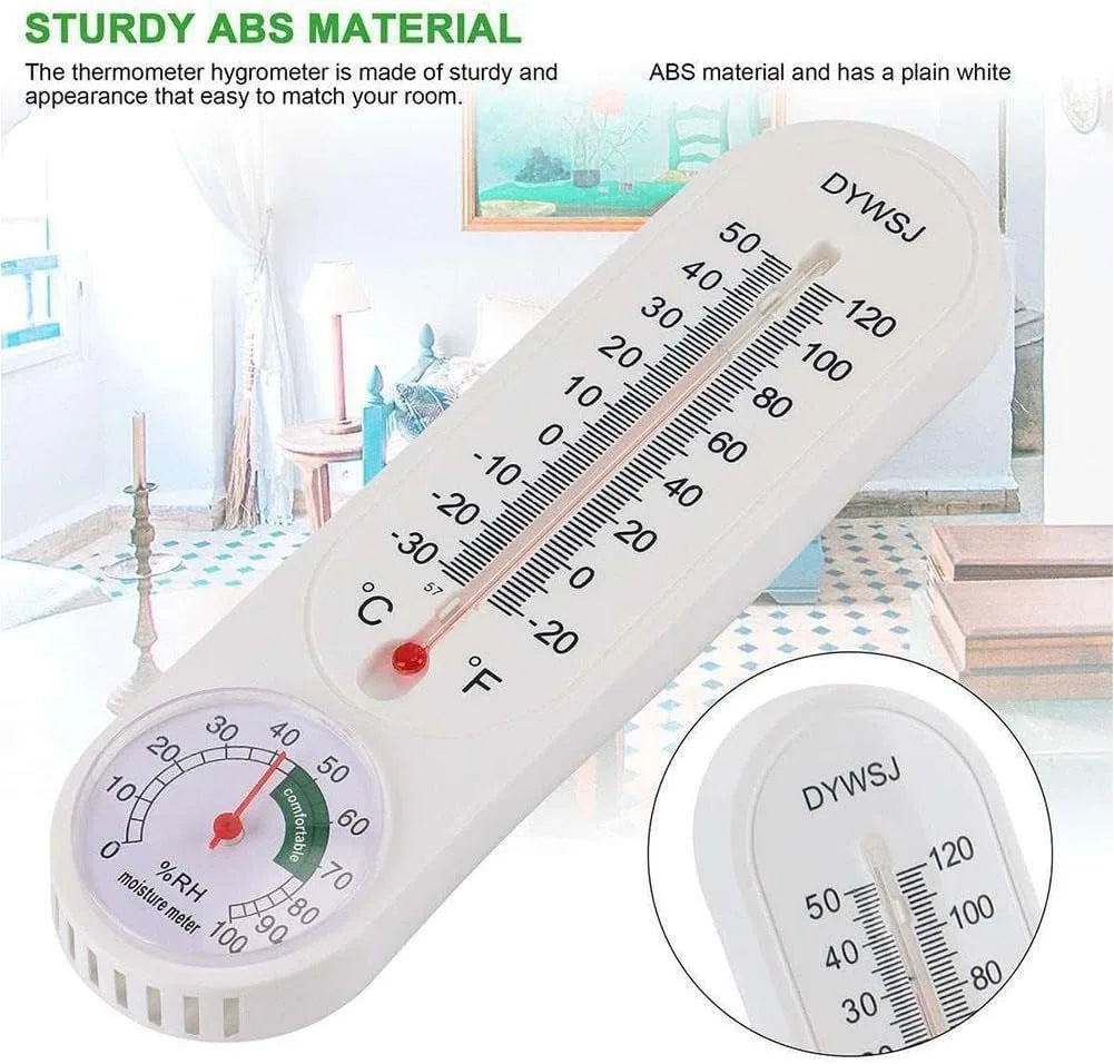 1pcs Outdoor/Indoor Thermometer Hygrometer, Temperature Humidity Gauge Meter with Celsius/Fahrenheit, Humidity Monitor.