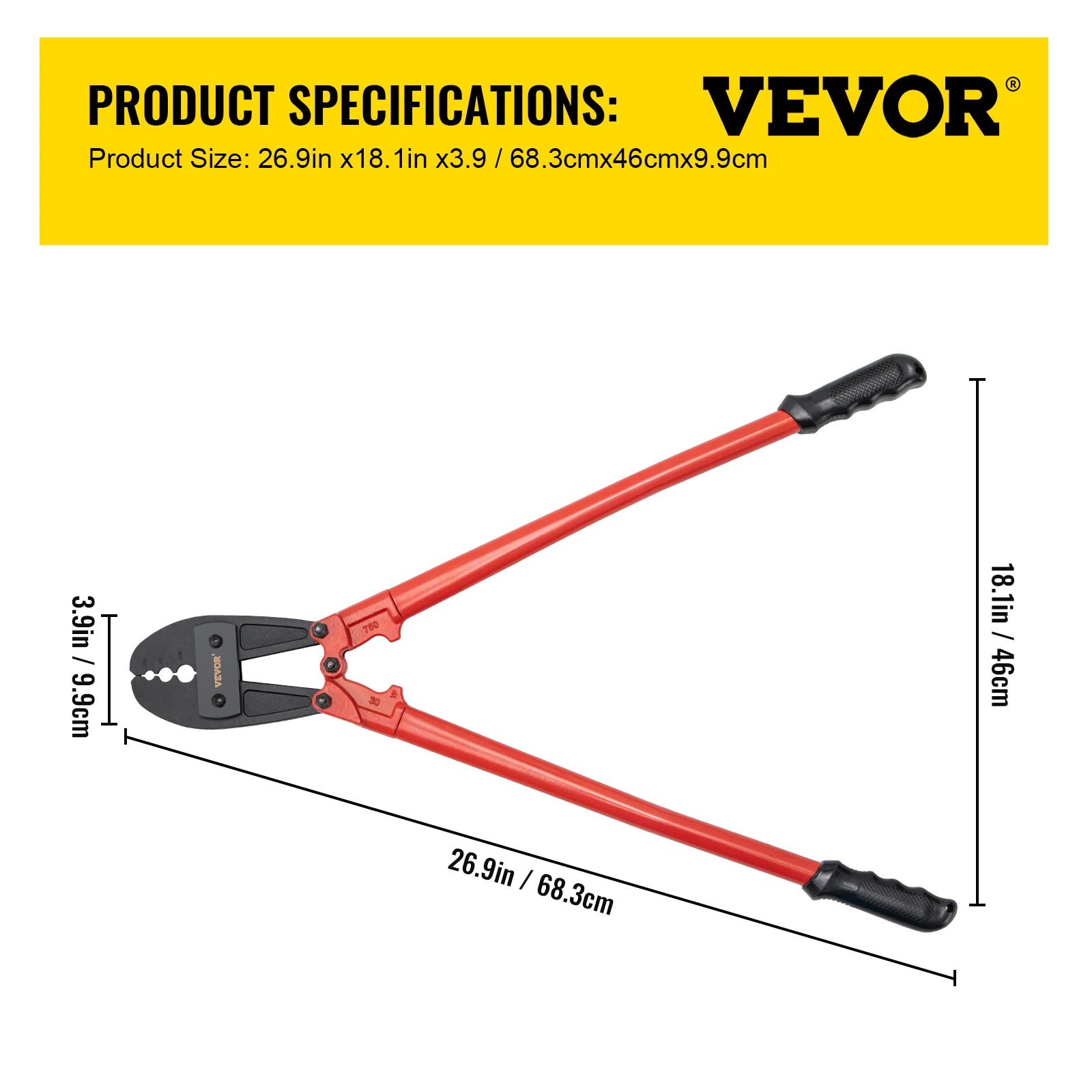 24/30 Inch Crimper, Insulated Handle