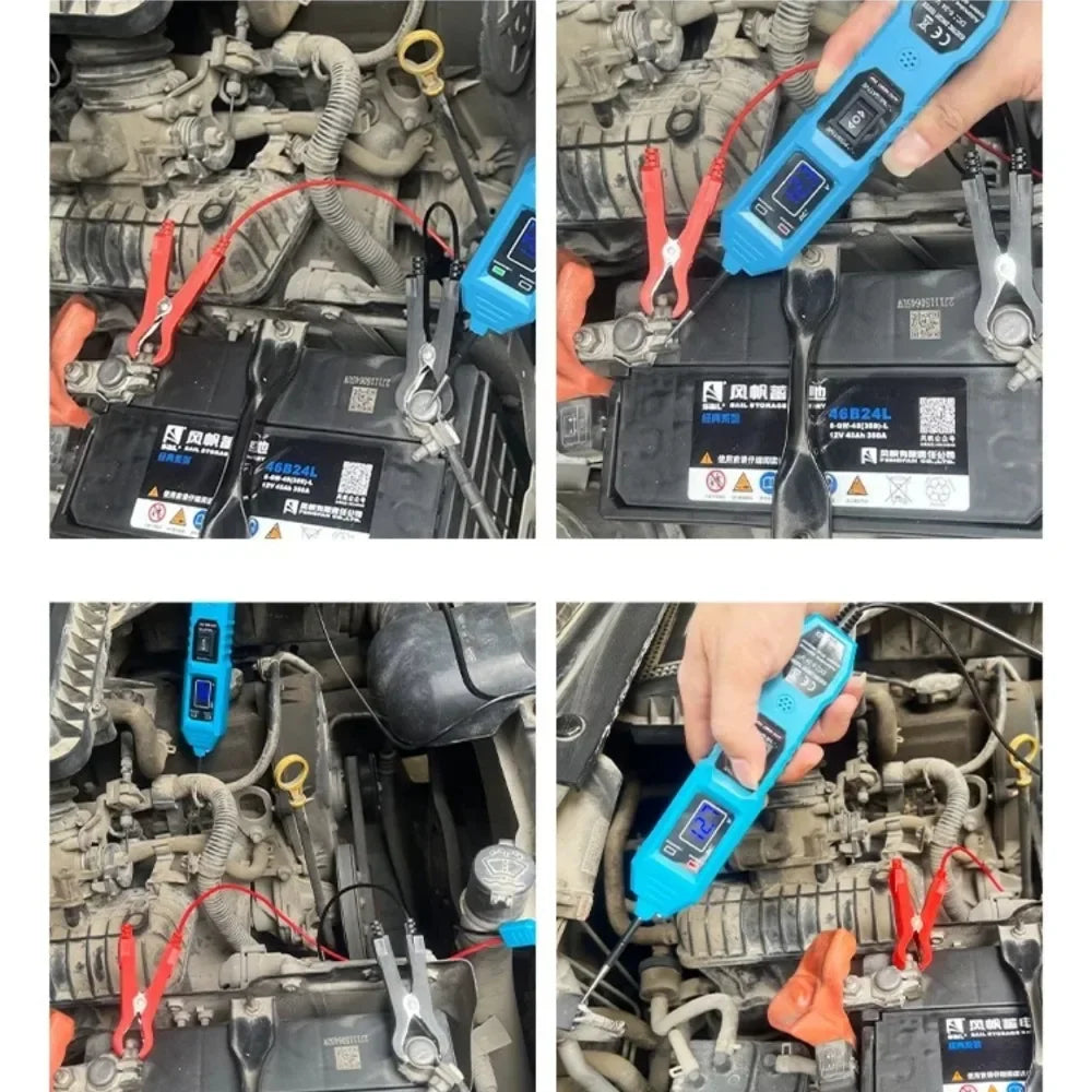 CNBJ-823 Circuit Tester, Automotive Electric Circuit Tester with Voltage Display LED Light, Car Power Circuit Probe Kit for 3.5-36V DC