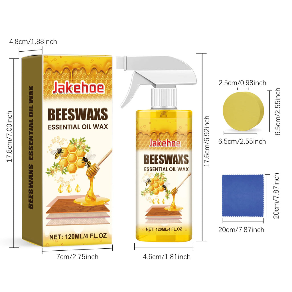 Wood Care Beeswax Spray, Waterproof Multipurpose Wear Resistant, Wood Floors, Chairs, Cabinets, Furniture