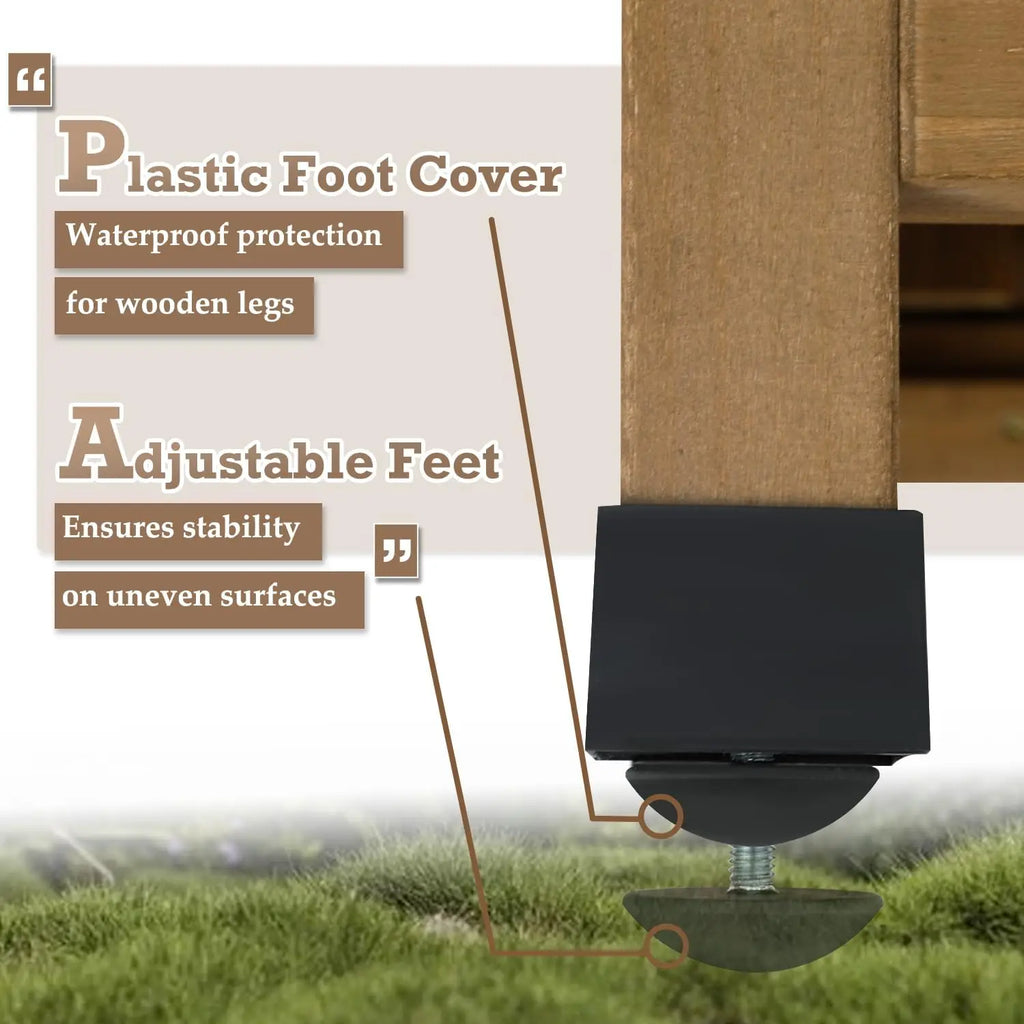 Petscosset Outdoor Storage Shed, Garden Storage Cabinet