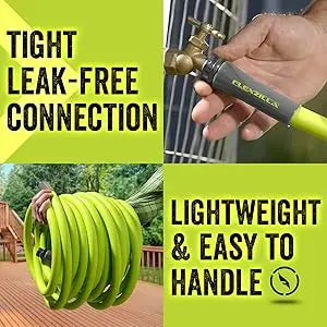 Garden Hose, 5/8 in. x 75 ft., Lightweight, Durable, Flexible, Leak-Free Connections