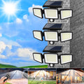 3 Pack Outdoor Solar Lights, 2800LM，Motion Sensor Security Lights for Porch, Garage, Yard Entrance, Patio