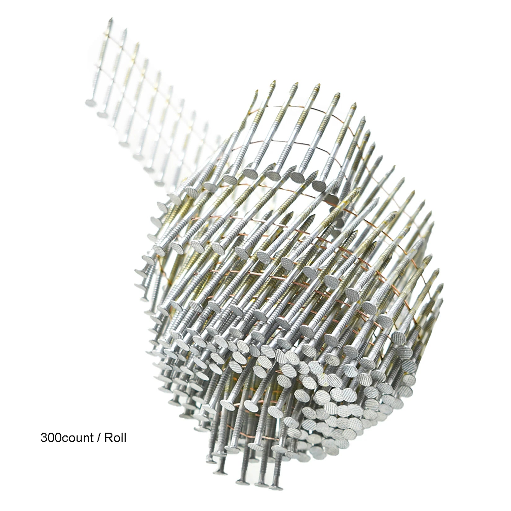 3600 Count Siding Nails 2-1/4 Inch by.092 Inch 15 Degree Ring Shank Hot-Dipped Galvanized Collated Wire Coil