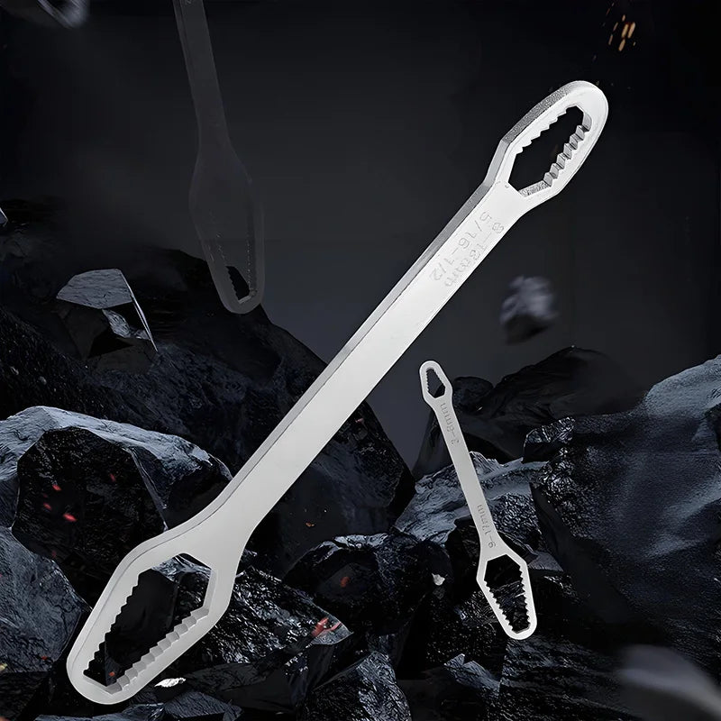 Heavy Duty Monkey Wrench, Forged Chrome Vanadium Steel, Adjustable Jaw, Essential Tool for Toolbox & Emergency Kit
