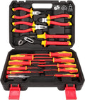 14-Piece Insulated Tool Set, 1000V VDE Certified Screwdrivers & Pliers