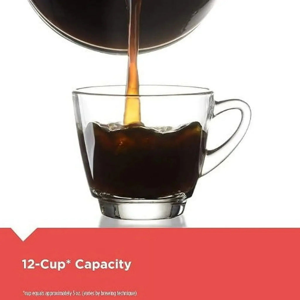 Black & Decker 12-Cup Drip Coffee Maker with Custom Brew Strength, Black