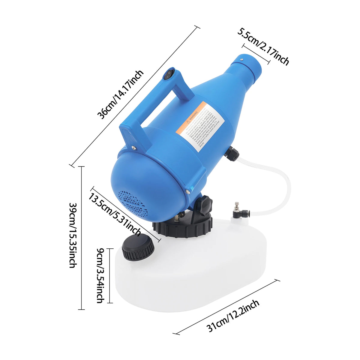 Blue Single‑Nozzle 4.5L Handheld Electric Sprayer, Portable Electric Sprayer with 8‑10m Spray Range