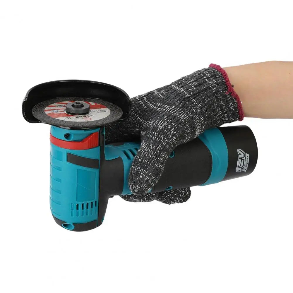 Cordless Angle Grinder, Rechargeable 12V Battery Steel Gears Mini Angle Grinder, Metal Wood Polishing Electric Grinding Tool