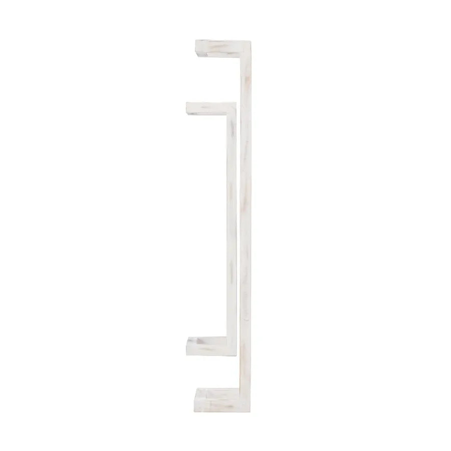 Janelle Wall-Mounted Bathroom Towel Rack Set of 2 White